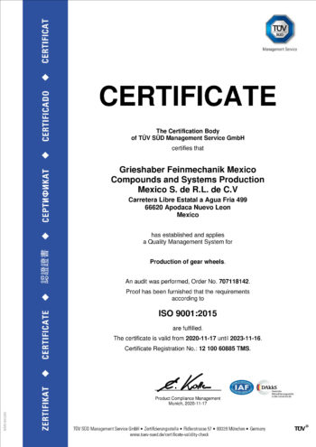 ISO 9001 2015 Mexiko EN