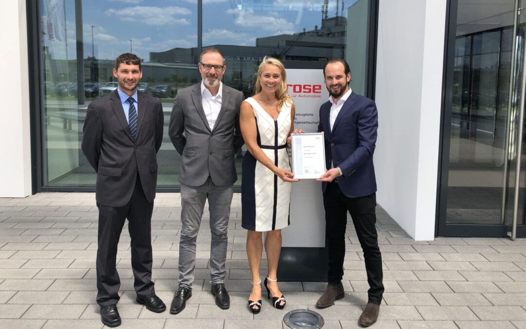 Christ & Heiri receives the Brose Key Supplier Award for the third time in a row